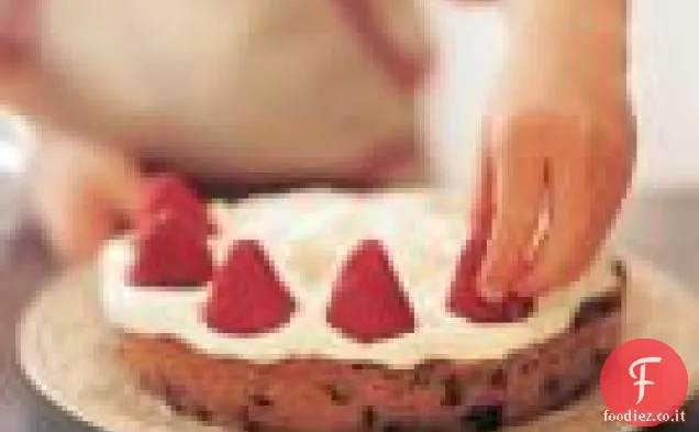 Torta al biscotto con gocce di cioccolato