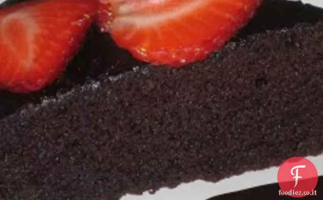 Torta al cioccolato vegana senza glutine (2 strati)