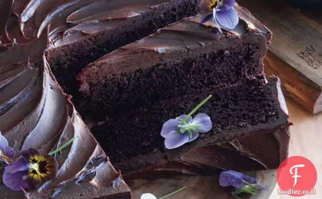 Torta al Cioccolato Gigante Con Ganache al Cioccolato Agrodolce ed Edi