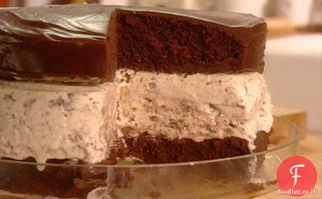 Torta biscotto al cioccolato congelato