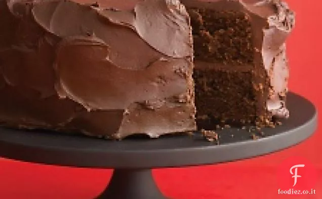 Torta al cioccolato fondente con glassa di Ganache
