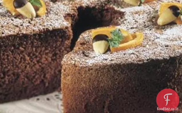 Torta di mandorle e arance al cioccolato di Pasqua