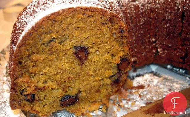 Torta al cioccolato con gocce di zucca