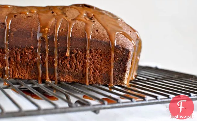 Salato Caramello inzuppato doppio cioccolato pagnotta torta