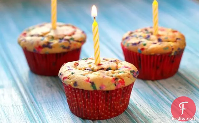 Muffin torta di compleanno