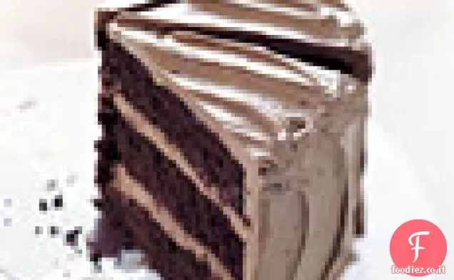 Torta al cioccolato con caramello-Glassa al cioccolato al latte