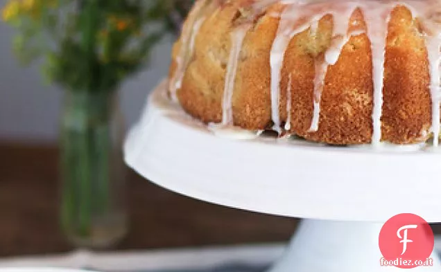 Torta al limone al latticello al rabarbaro