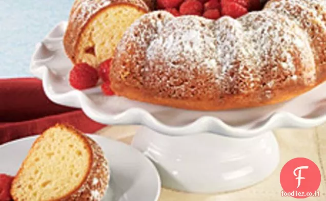 Torta Bundt con lamponi