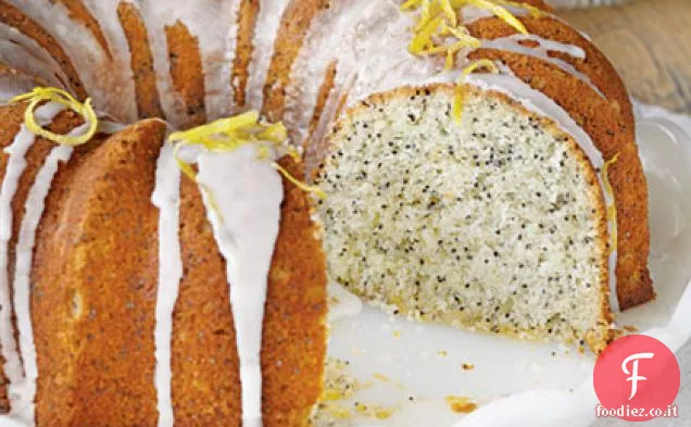 Torta al limone e semi di papavero
