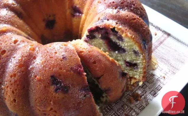 Torta al limone mirtillo Crumb Bundt