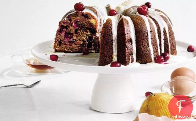 Torta al mirtillo rosso speziato