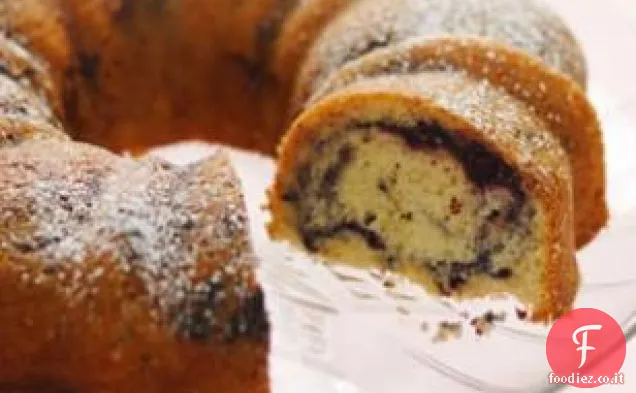 Torta Bundt ciliegia scura