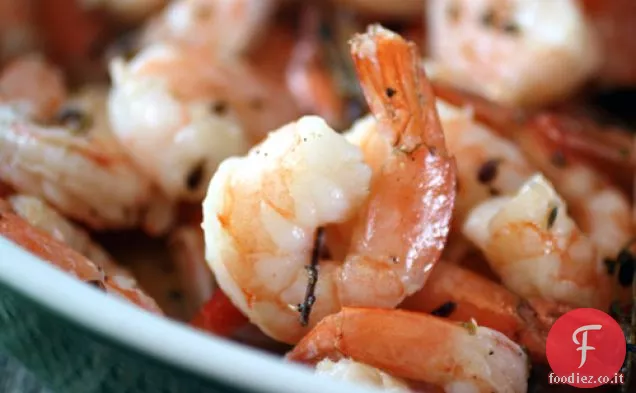 Gamberetti arrostiti al rosmarino
