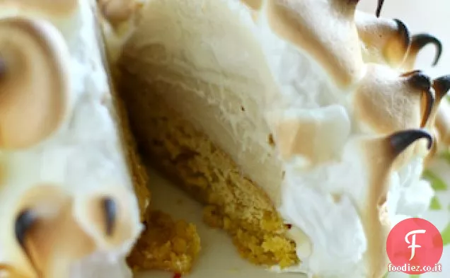 Gelato alla vaniglia Rooibos e torta al burro marrone
