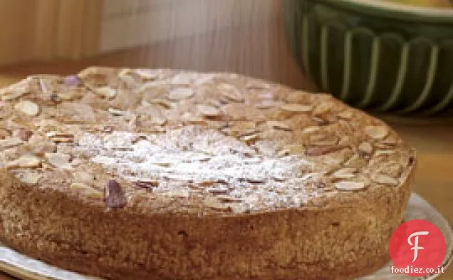 Torta di mandorle al burro marrone