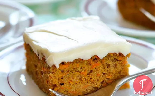 Torta di carote con glassa di crema di formaggio
