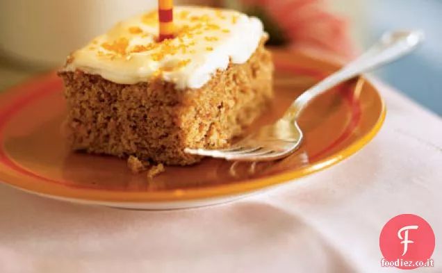 Torta di carote con glassa di crema di formaggio