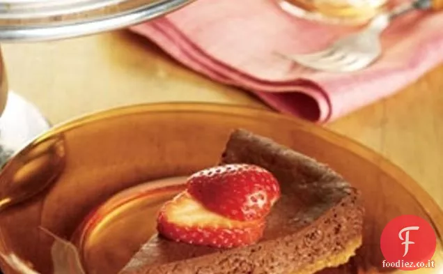 Tagliato giù Chocoberry Cheesecake