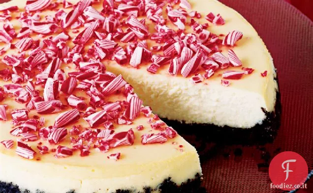 Cheesecake alla menta piperita schiacciata