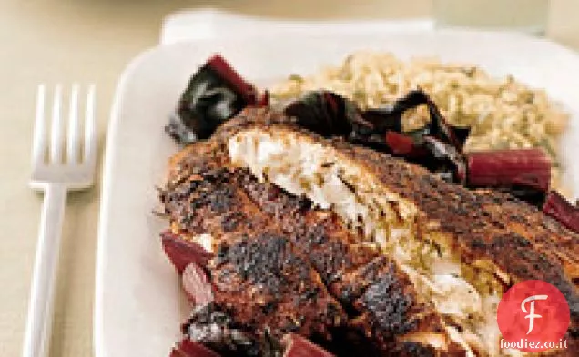 Snapper rosso annerito