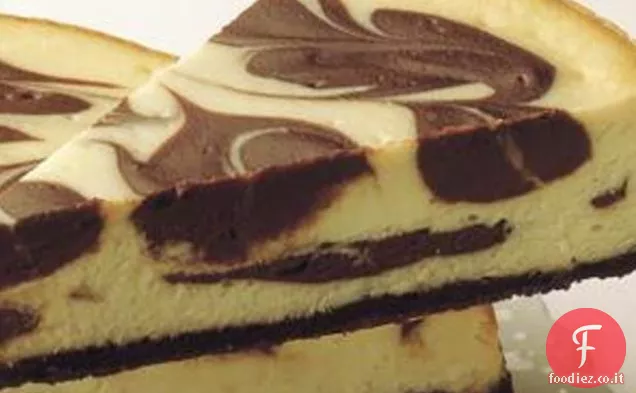 Cheesecake al cioccolato e marmo