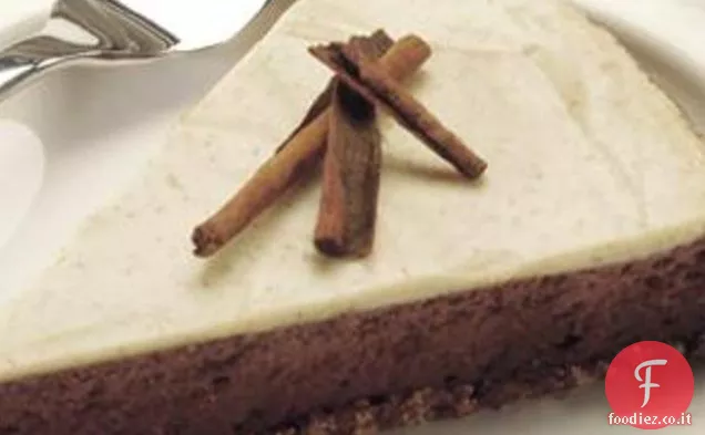 Cheesecake al cioccolato con condimento speziato