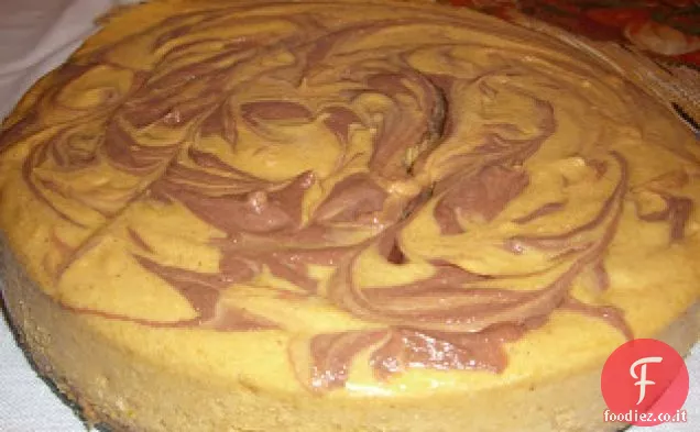 Cheesecake roteato al cioccolato di zucca