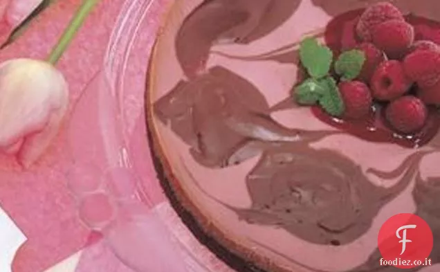 Cheesecake al cioccolato al lampone
