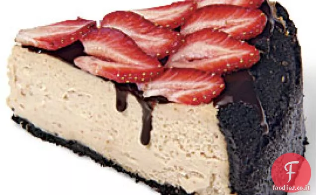 Cheesecake al cioccolato alla fragola