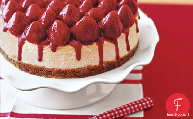Cheesecake glassato alla fragola