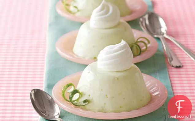 Torte di formaggio a base di lime chiave individuali