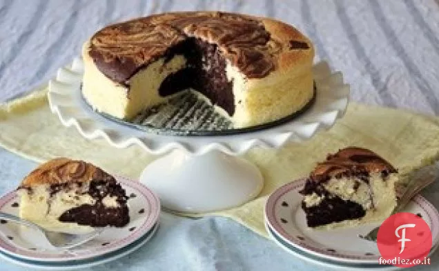 Cheesecake in chiffon marmorizzato
