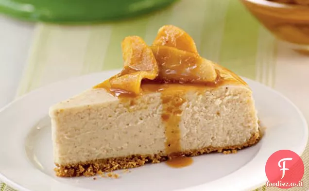 Cheesecake al caramello e mela