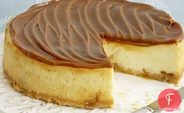 Cheesecake appiccicoso al caramello