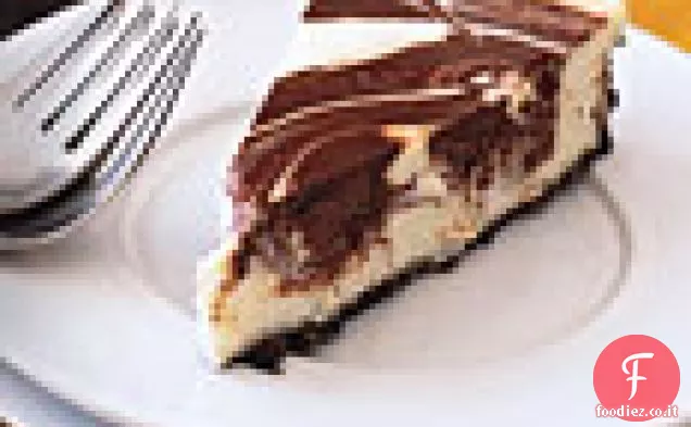 Cheesecake al cioccolato e marmo