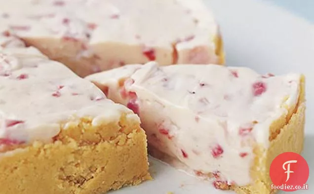 Cheesecake alla fragola e cioccolato bianco