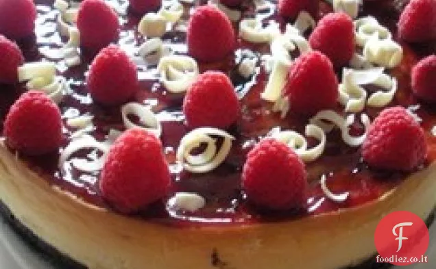 Cheesecake al cioccolato bianco e lampone