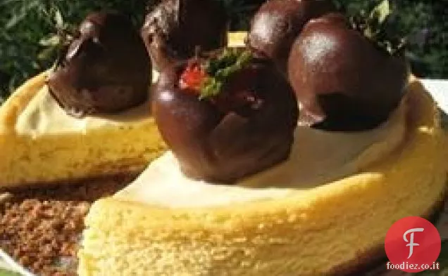 Cheesecake al cioccolato bianco e frutto della passione