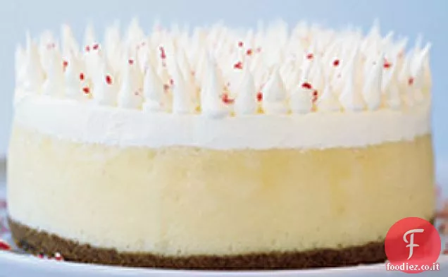 Cioccolato bianco-Candy Cane Cheesecake