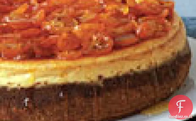 Cheesecake all'arancia con Kumquat canditi