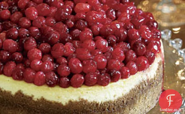 Cheesecake alla New York con salsa al mirtillo - cointreau