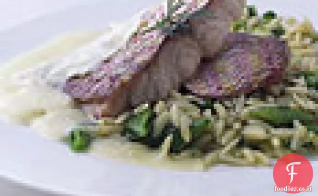 Snapper rosso al forno con Avgolemono