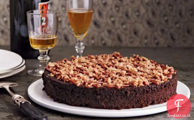Densa patata dolce Arancia e torta al cioccolato fondente Ricetta