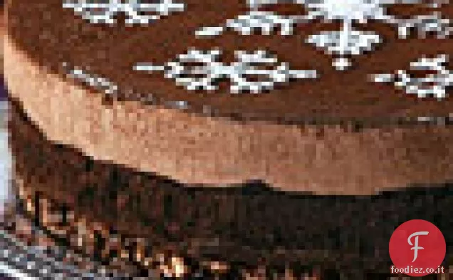 Torta di Mousse al cioccolato al latte con crosta di nocciole Crunch