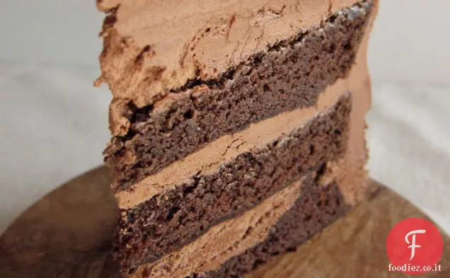 Torta al cioccolato con Ganache al caramello cremoso