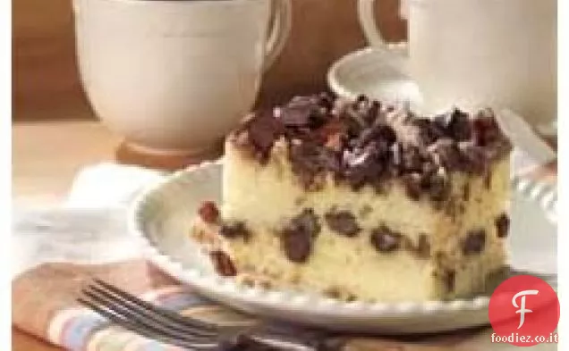 Chocolate Chunk-Torta al caffè alla cannella