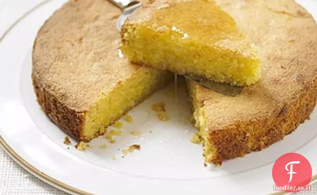 Torta di Polenta al limone con Sciroppo di Limoncello