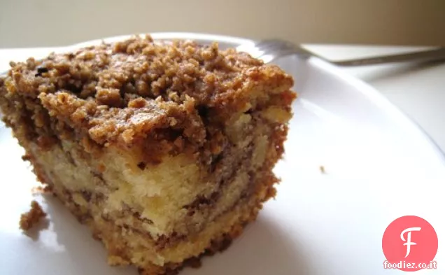 Panna acida Torta al caffè con cioccolato cannella turbinio