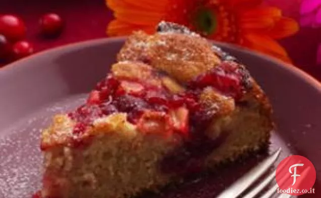 Torta al caffè di mirtilli e mele