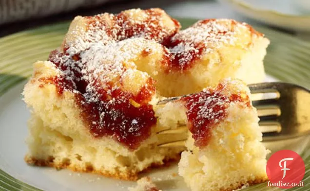 Torta al caffè al lampone e formaggio